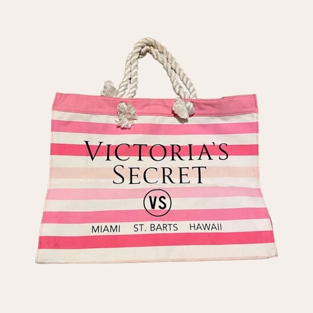 Victoria’s Secret Pink and White Tote Bag